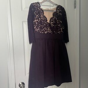 Eliza J Mauve and Plum Lace Dress